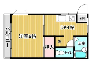 メゾンサンク【2階】の間取り