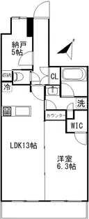 バースシティ横浜大通り公園【8階】の間取り