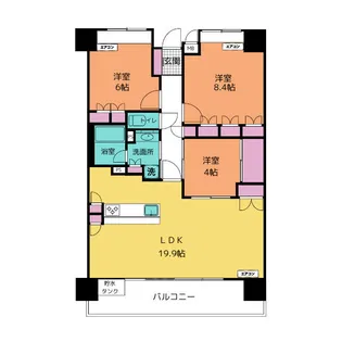 メゾン・グランツ長泉ガーデンズ 907【9階】の間取り