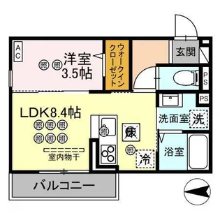 サンノワール【1階】の間取り