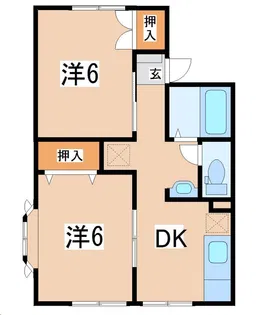 ラ・アンバサードM B棟【2階】の間取り