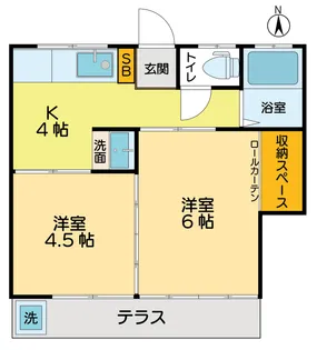 コーポよりや【1階】の間取り