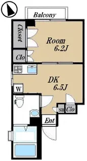 ヴィラ・シャリオ【2階】の間取り