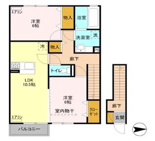 サンライトレジデンス【2階】の間取り