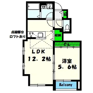 庵’sレラ 南庵【1階】の間取り
