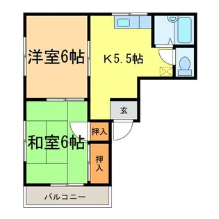 スリーエスハイツIII【2階】の間取り