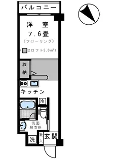 ALL IN KOMAZAWA【3階】の間取り