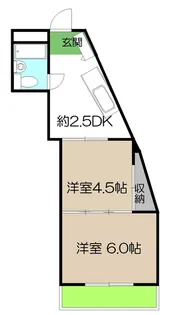 花岡アパート【2階】の間取り