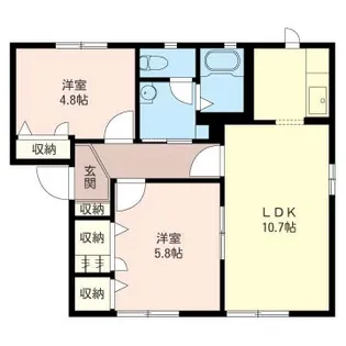 フォーレスB【1階】の間取り