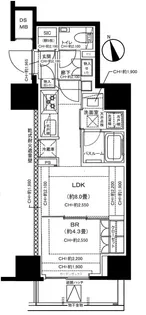 オープンレジデンシア高田馬場【3階】の間取り