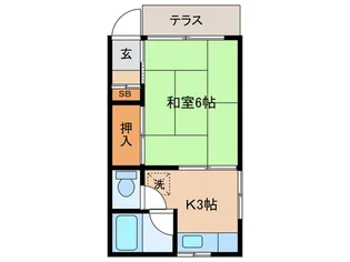 南ハイツ【1階】の間取り