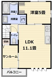 グランベール三河内【2階】の間取り