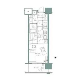 パークアクシスうつぼ公園【12階】の間取り