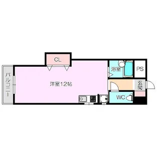 キャメルコート東三国【8階】の間取り