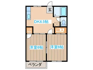 メゾンコスモ【1階】の間取り