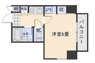 1Kの間取り画像