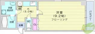フィオーレ壱番館【3階】の間取り