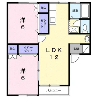 アーバン中桜田【2階】の間取り