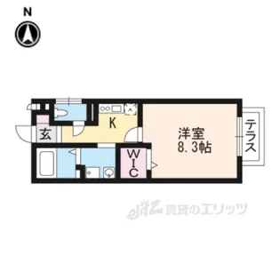メゾン・シェルシェ【1階】の間取り