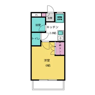 ラビットハイツ【1階】の間取り
