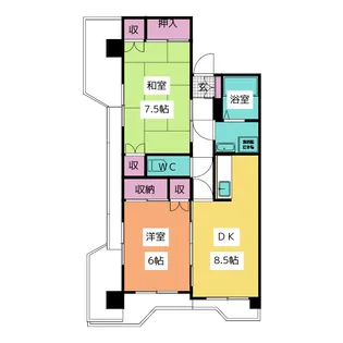 長町南424ビル【4階】の間取り