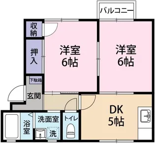 フレグランス船城 A棟【2階】の間取り