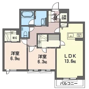 Concord Chiba【3階】の間取り