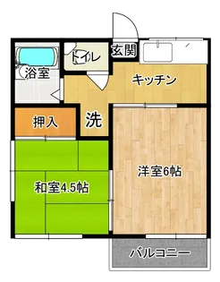 ハイムオクトピア【2階】の間取り
