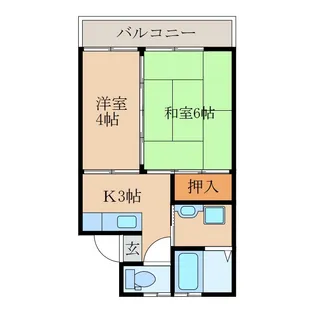 サニー瀬戸口【2階】の間取り