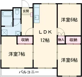 サルヴァトーレ大牟田【3階】の間取り