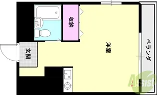 ハイツ宮川【3階】の間取り