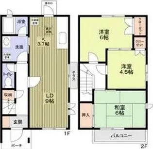 神奈川県藤沢市藤が岡3【一戸建】の間取り