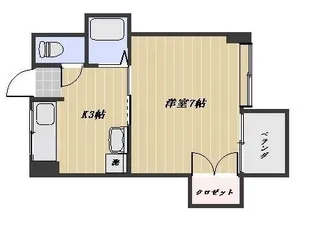 1Kの間取り画像
