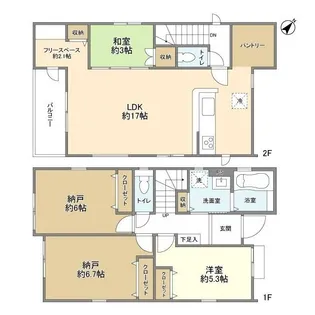 埼玉県志木市柏町6【一戸建】の間取り
