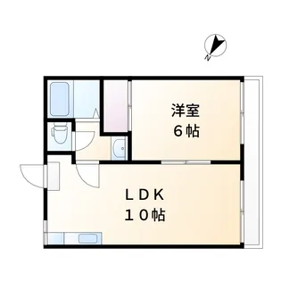ラフィネヴィラ大福 六番館【1階】の間取り