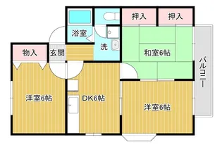 ロイヤルシャトーH棟【1階】の間取り