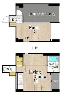 1Rの間取り画像