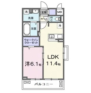 リ:ルーム 東近江【2階】の間取り