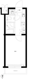 1Kの間取り画像