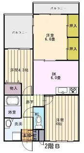 リバティ【2階】の間取り