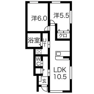 RESI NAGAI I (レジながい)【1階】の間取り