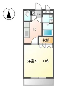 コンフォール舟小屋【7階】の間取り