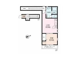 1LDKの間取り画像