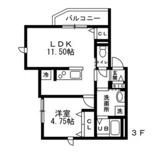 アピス赤羽【1階】の間取り
