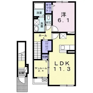 イデアルIIIA【2階】の間取り