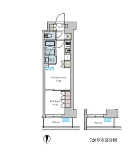 東京都目黒区大橋2【マンション】の間取り