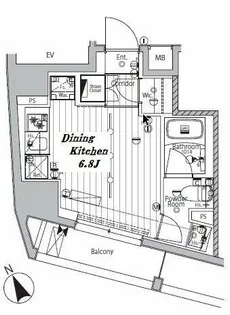 メイクスデザイン品川戸越【2階】の間取り