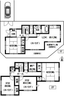 大阪府箕面市稲6【一戸建】の間取り