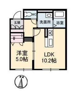 ジュモーレ【1階】の間取り
