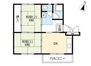 URこま川【1階】の間取り